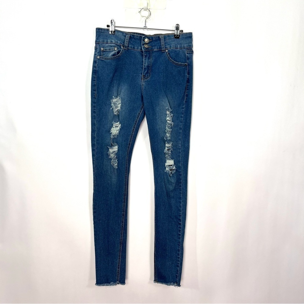 Best Quality Brand Distressed Skinny Jeans Sz 11 L Long